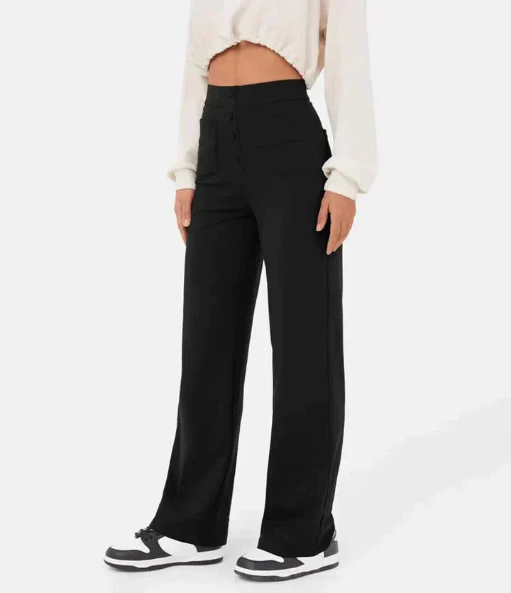 Elkee - Pantalones Elásticos De Cintura Alta