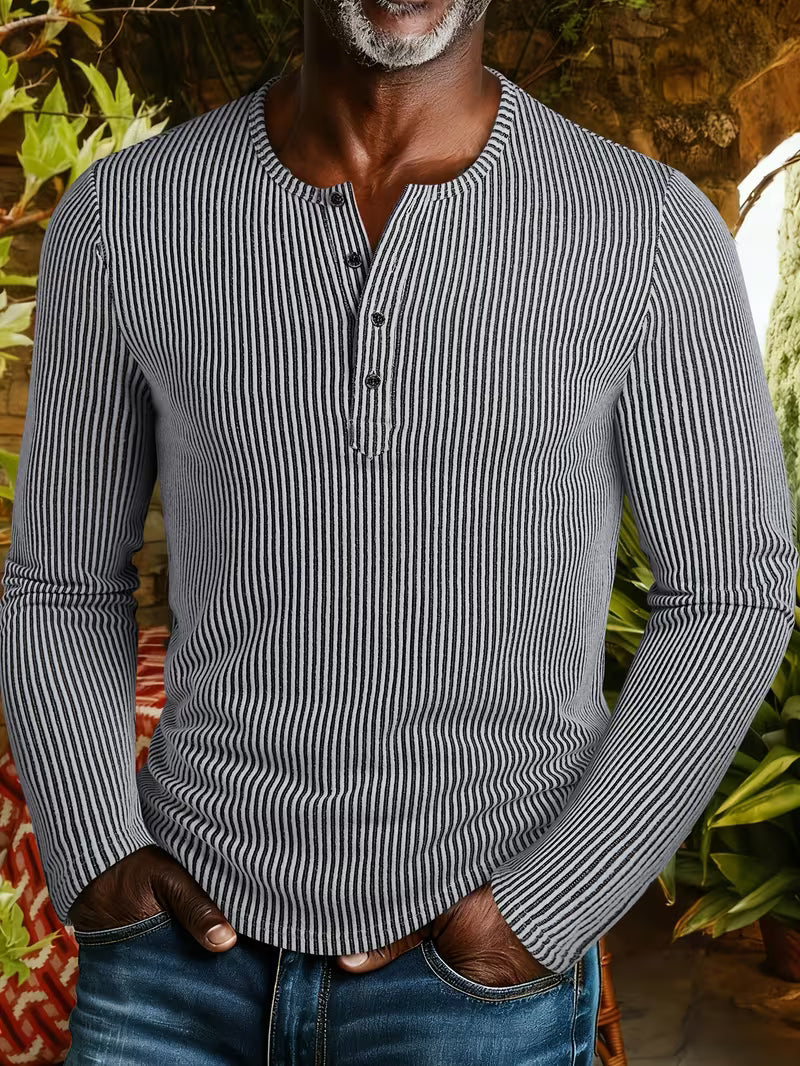 Afonso - Camisa Henley De Invierno Resistente