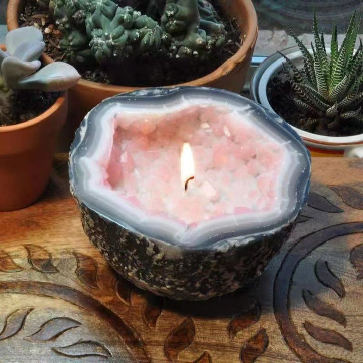 GemLight - Decoración Con Velas De Cristal Para Terapia Energética