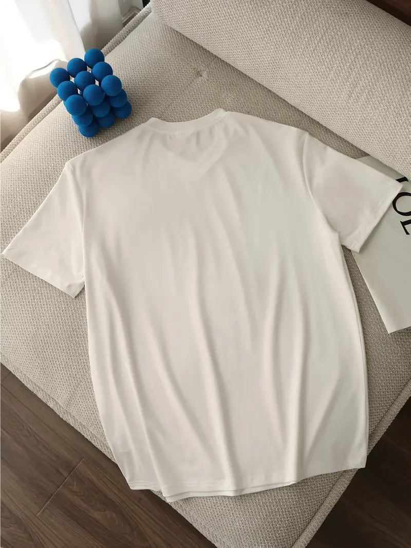 Fraga - Camiseta Elegante De Manga Corta