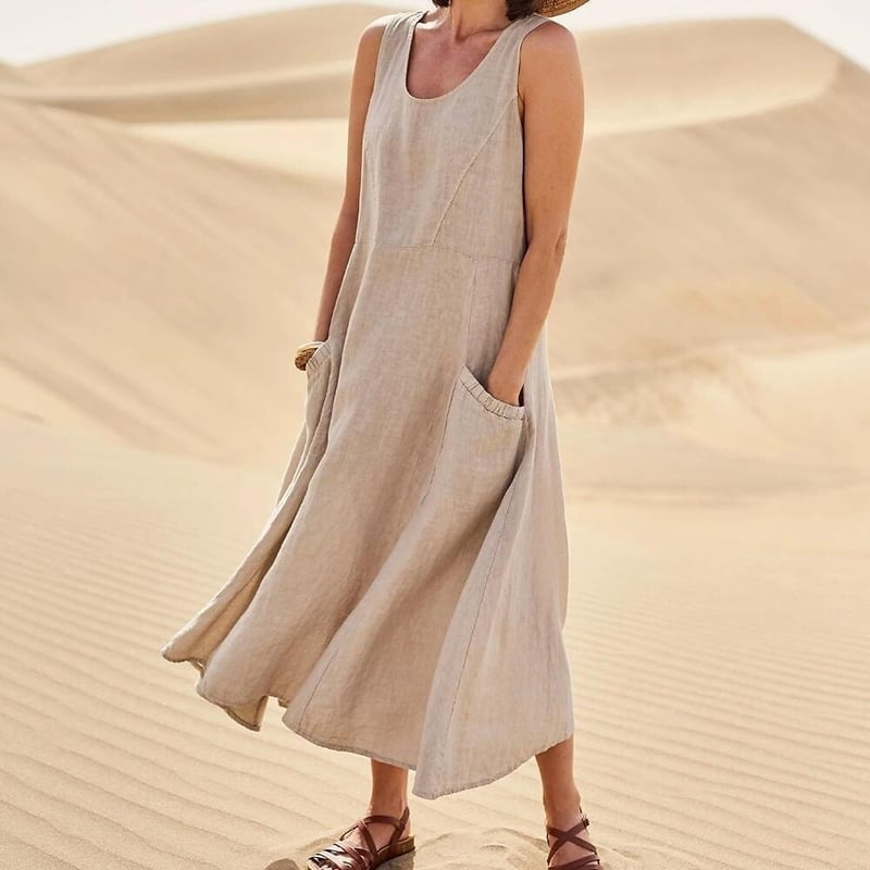 Pinkky - Vestido De Algodón Sin Mangas