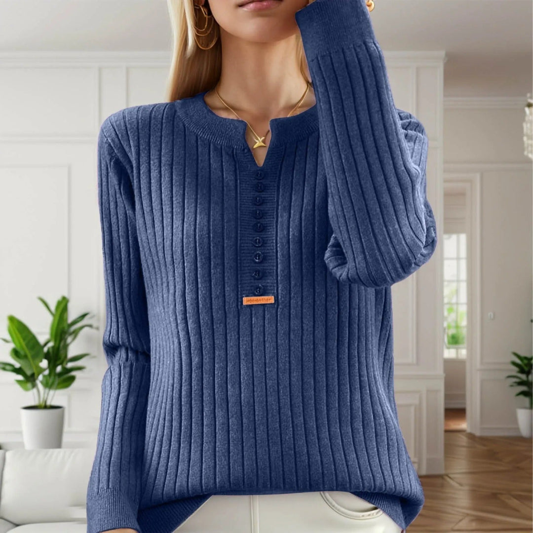 Marja - Jersey De Punto Con Cuello Redondo