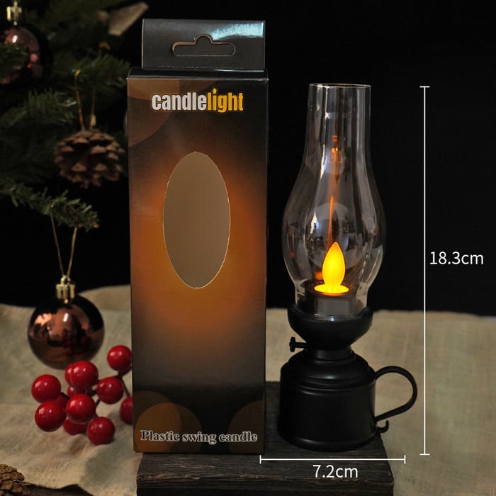 CandleLitght - LED Lámpara De Gueroseno De La Vendimia Vela de Oscilación Electrónica