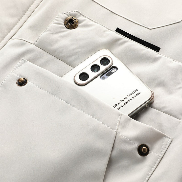 Berenike - Cómoda Chaqueta Cortaviento e Impermeable Para Exteriores