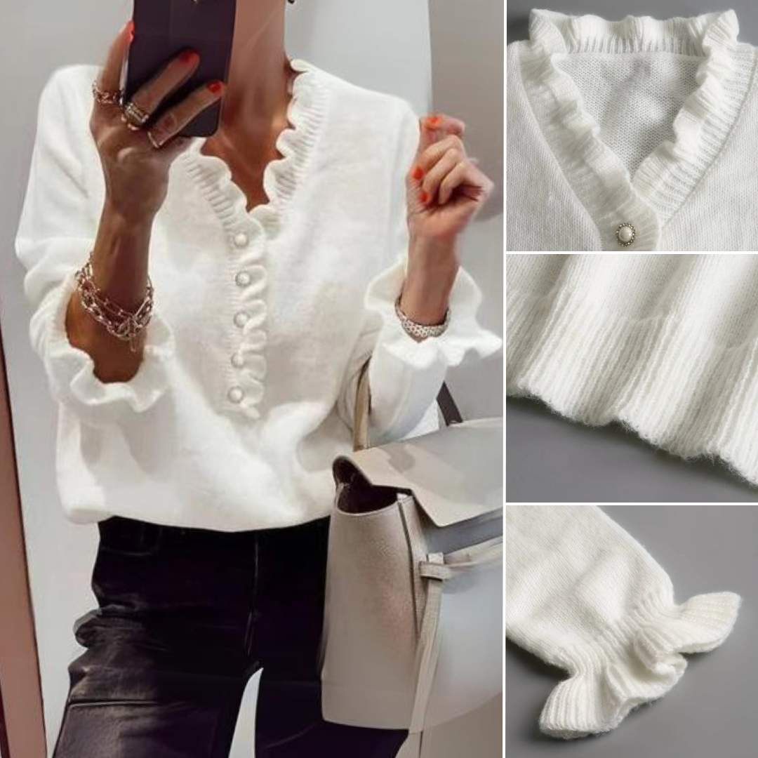 Ksenja - Blusa Abotonada Arrugada