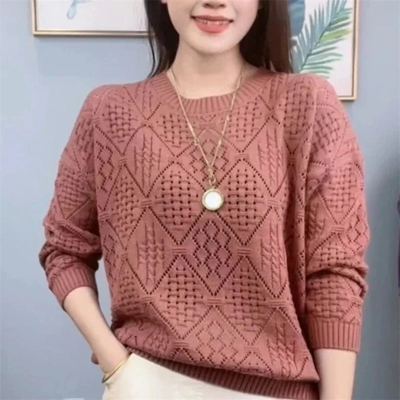 Monica - Jersey Holgado De Punto Calado