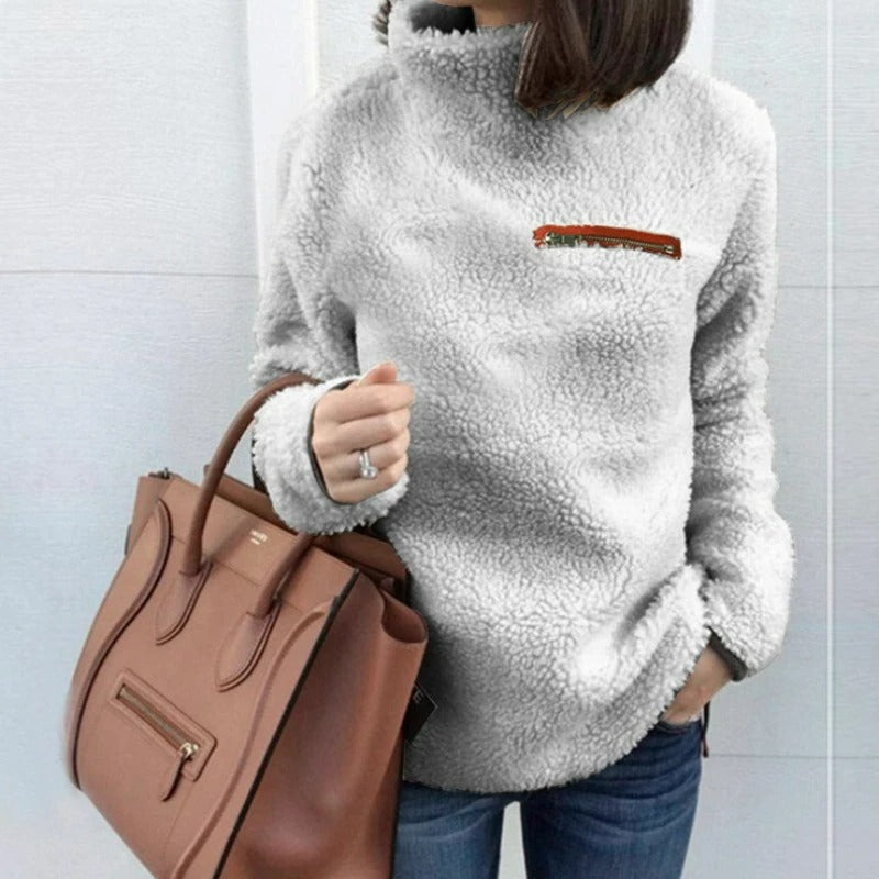 Yesenia -  Jersey de Cuello alto de Invierno Cupersuave y Cómodo
