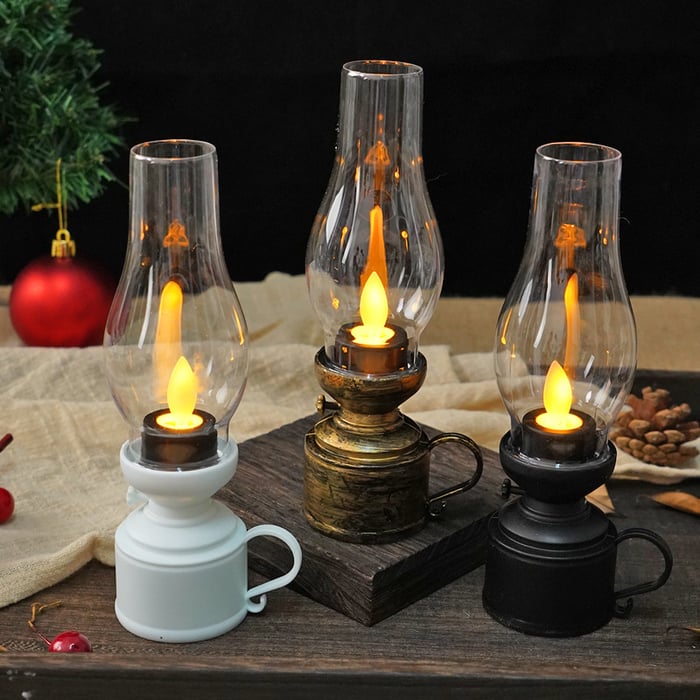 CandleLitght - LED Lámpara De Gueroseno De La Vendimia Vela de Oscilación Electrónica