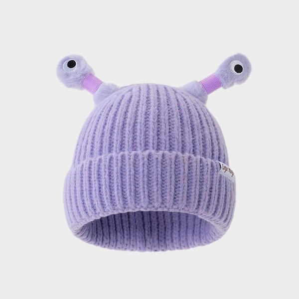 GlowTots - Gorro De Invierno Para Padres e Hijos de Un Simpático Monstruito Brillante