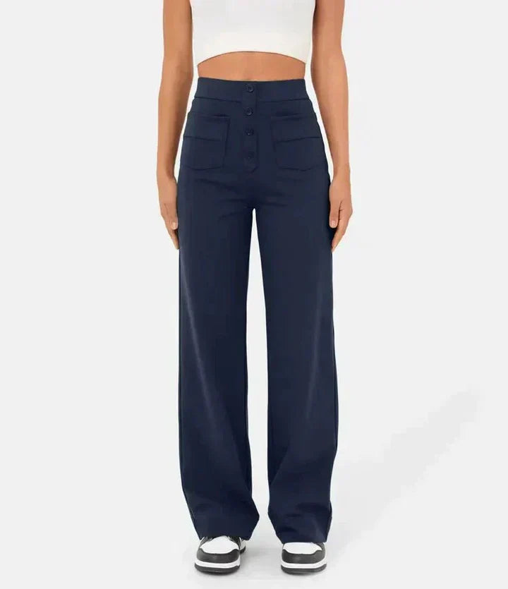Elkee - Pantalones Elásticos De Cintura Alta