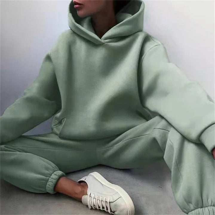 Yoselin - Conjunto de dos Piezas con Sudadera con Capucha talla Grande y Cálida