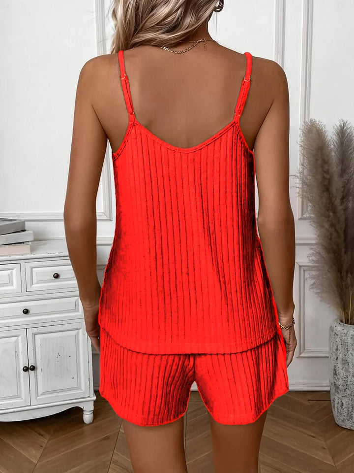 Hristina - Conjunto De Dos Piezas Cómodo Para Verano Con Tirantes