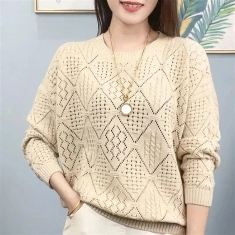 Monica - Jersey Holgado De Punto Calado