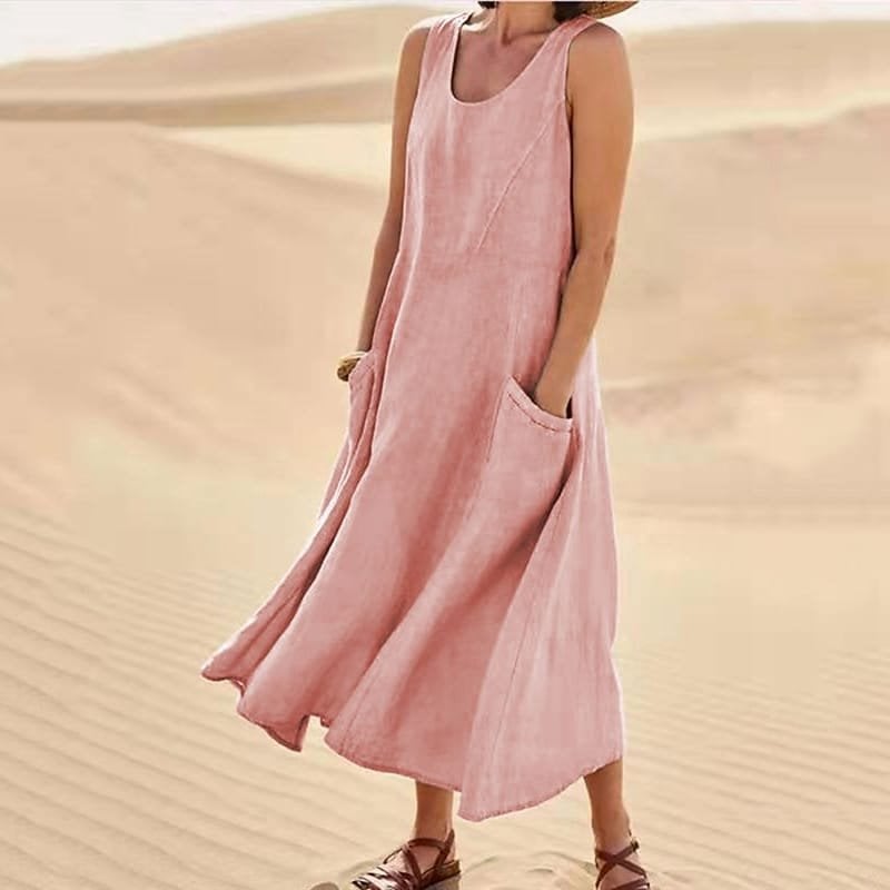 Pinkky - Vestido De Algodón Sin Mangas