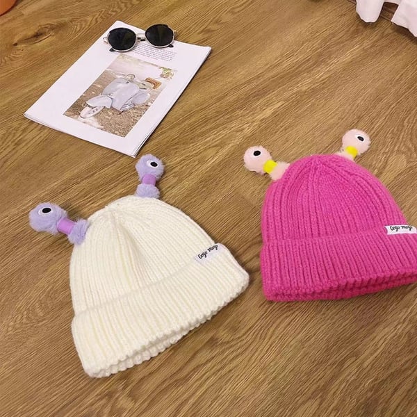 GlowTots - Gorro De Invierno Para Padres e Hijos de Un Simpático Monstruito Brillante