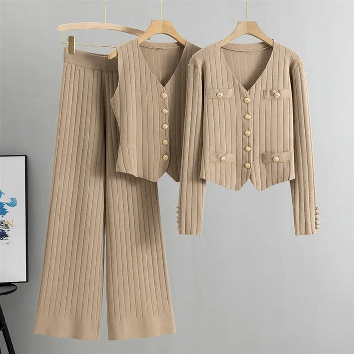 Saskia - Conjunto De Manga Larga De 3 Piezas