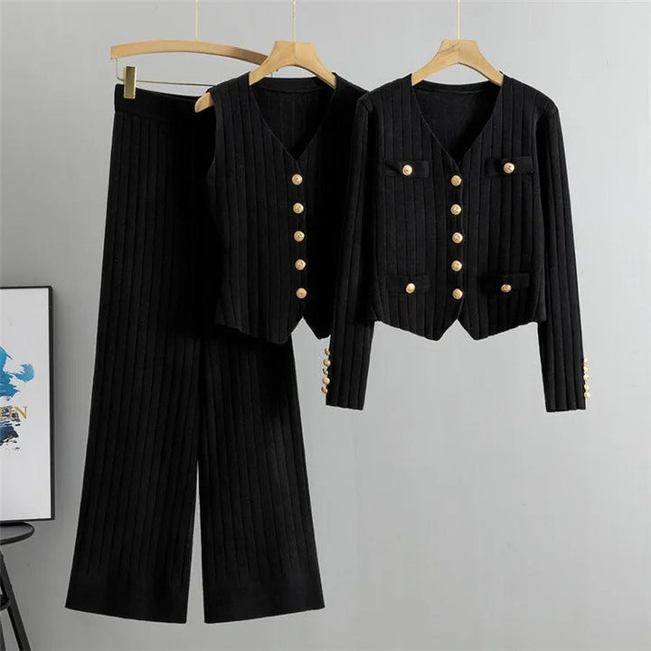 Saskia - Conjunto De Manga Larga De 3 Piezas