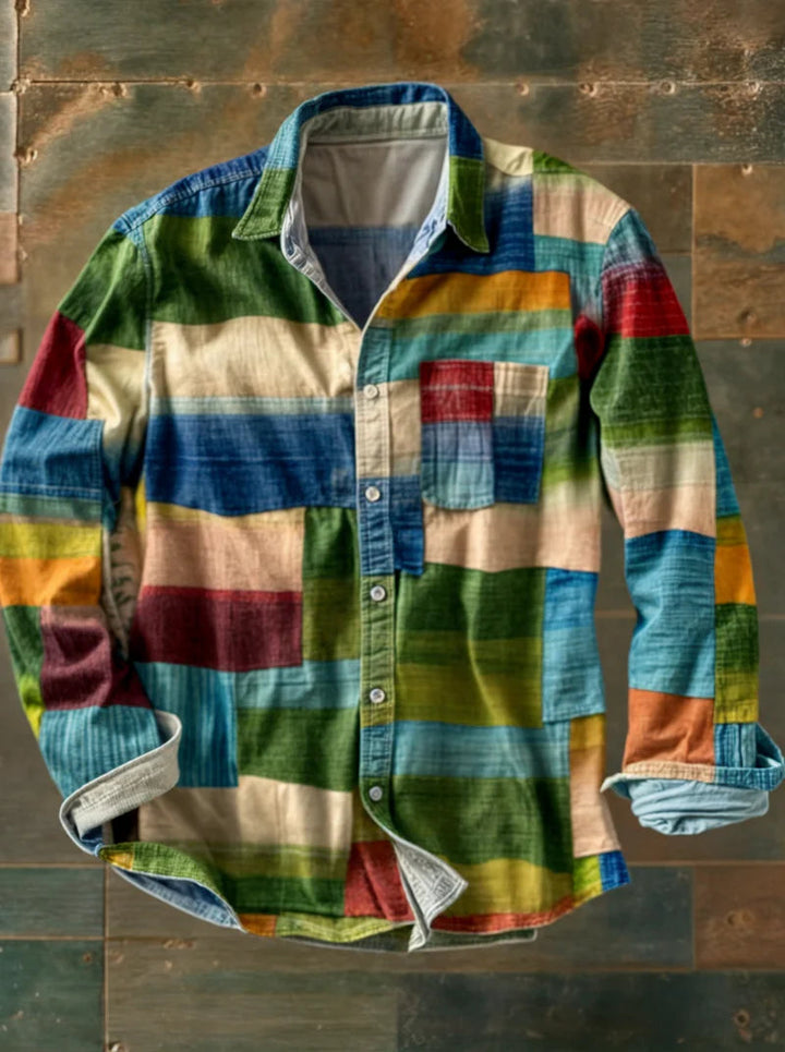 Lorcan - Camisa unisex de Manga Larga en Colores del Arcoíris