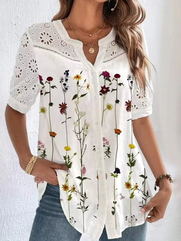 Zoila - Elegante Camisa de Manga Corta