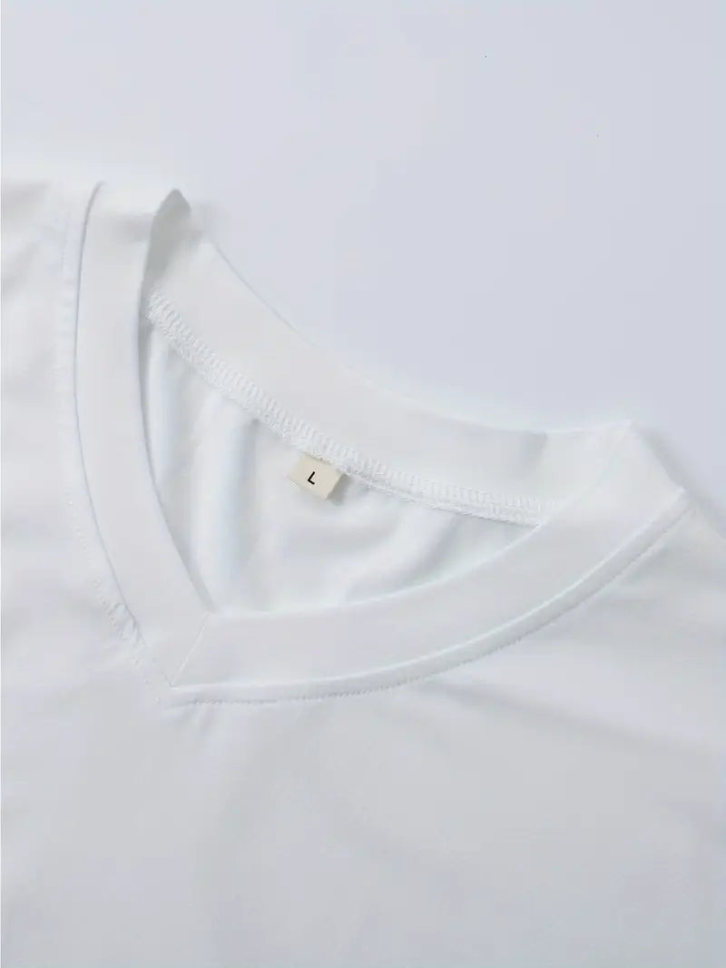 Fraga - Camiseta Elegante De Manga Corta