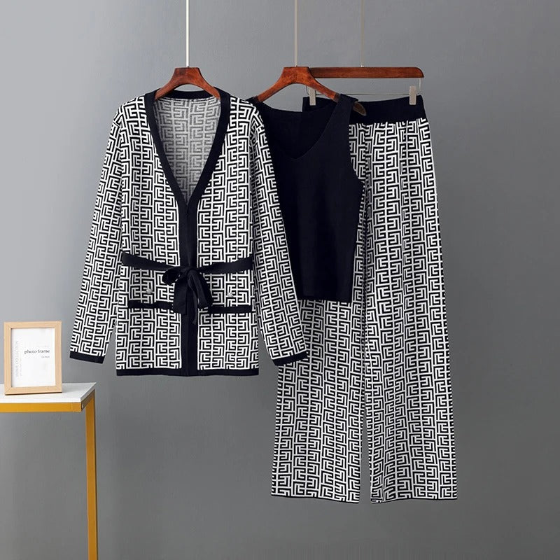 Jill - Trajes De Tres Piezas Con Jersey
