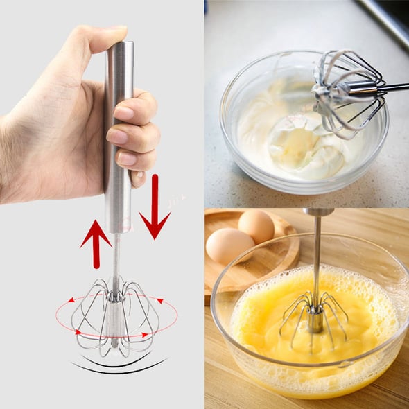 WhiskMaster - Batidora Semiautomática De Acero Inoxidable