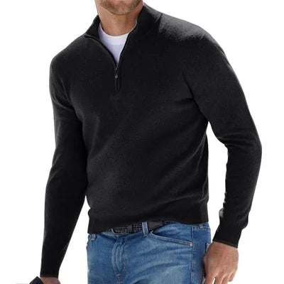 EGEO - Jersey Básico De Hombre Con Cremallera