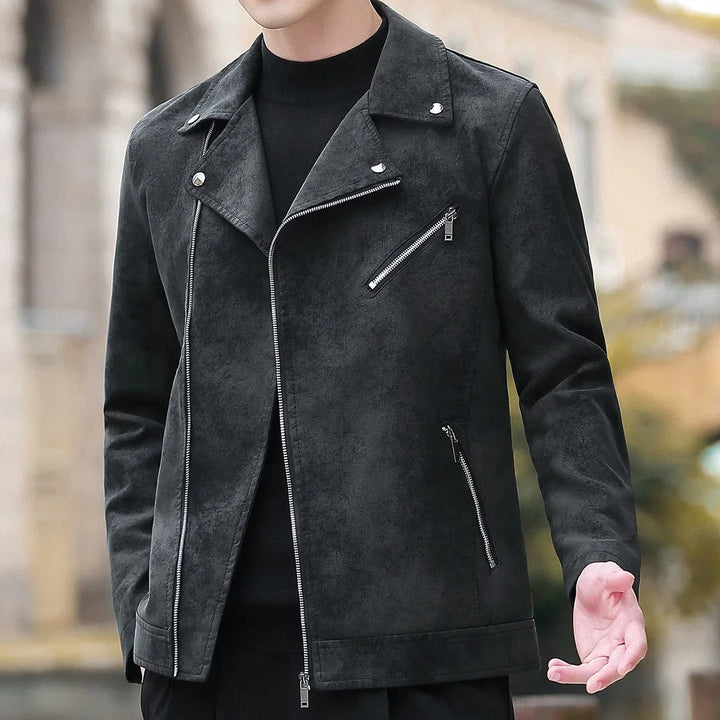 Zeke - Chaqueta de Piel con Forro Polar