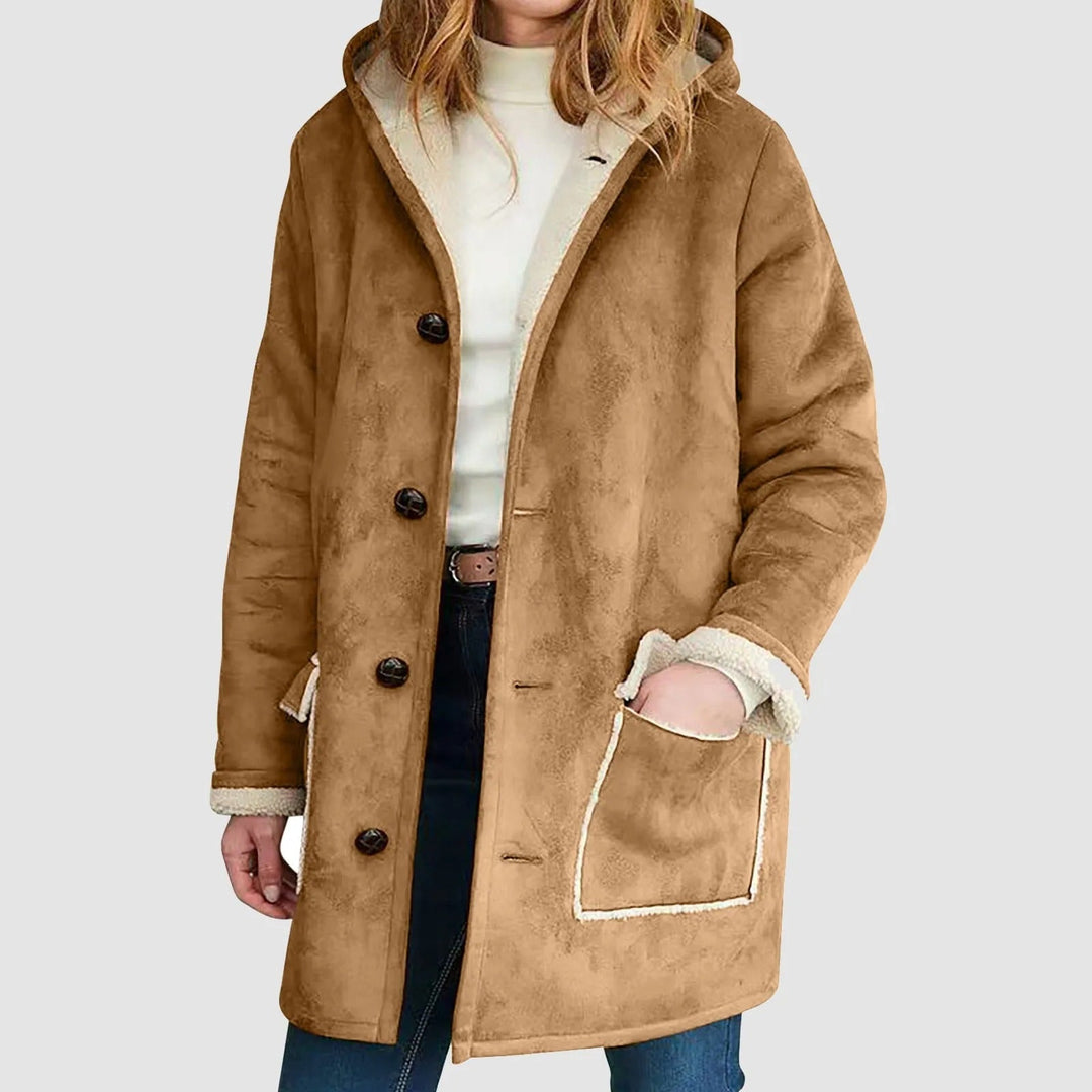 Yulia - Abrigo de Invierno con Capucha y Forro Polar