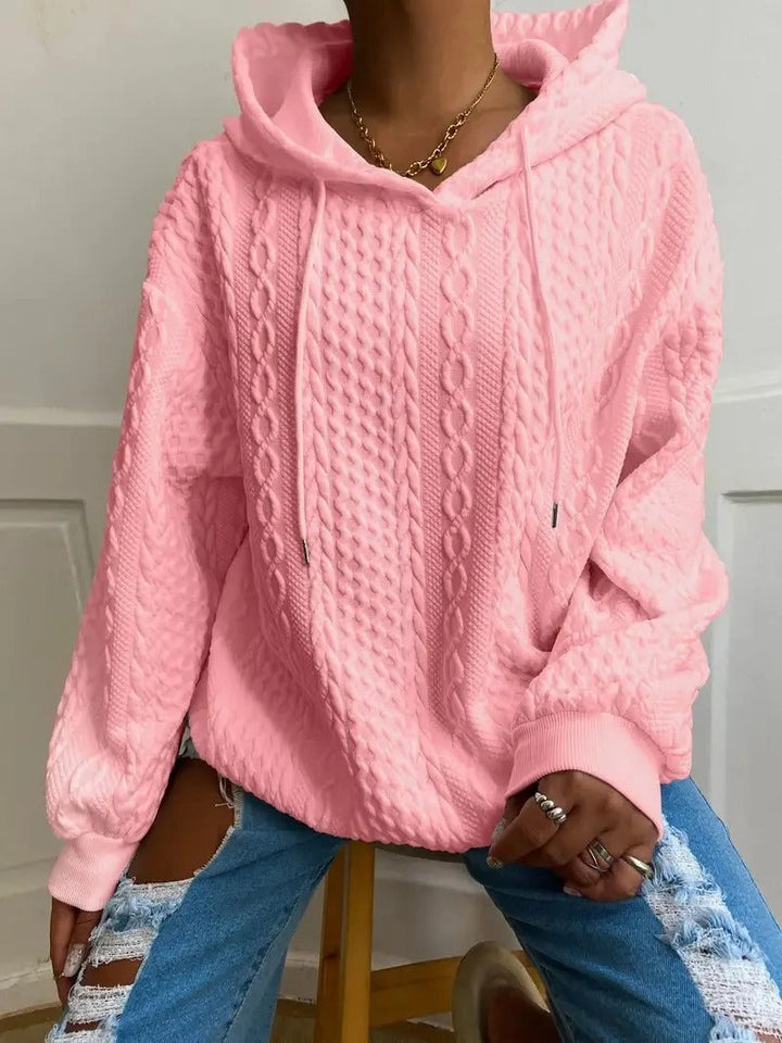 Lorna - Sudadera de Moda con Bolsillo de Torsión y Manga Larga