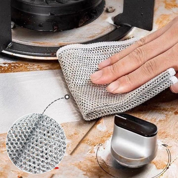 ScrubWire - Paños De Cocina De Alambre Multifuncionales Para Uso en Seco y En Húmedo