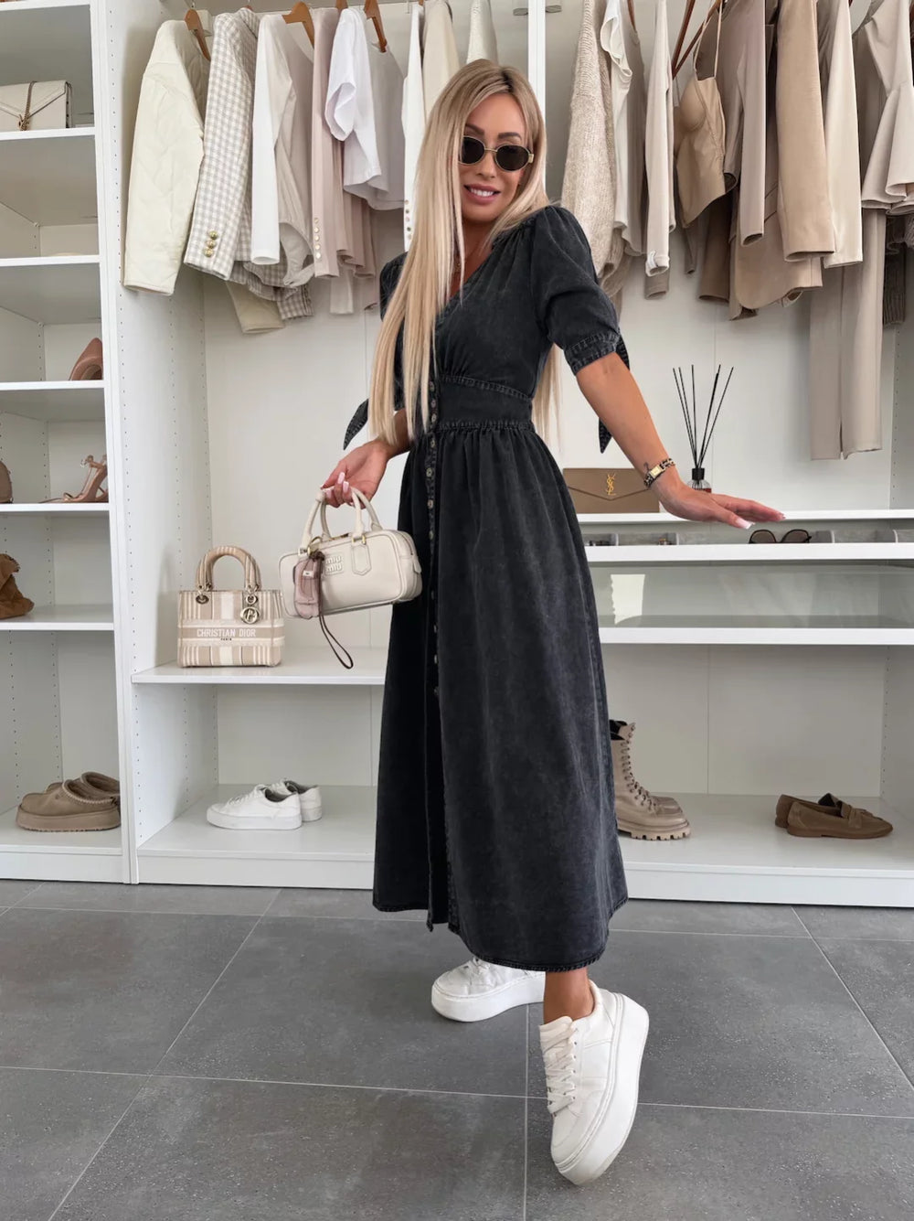 Filina - Vestido de Ddenim Radiante