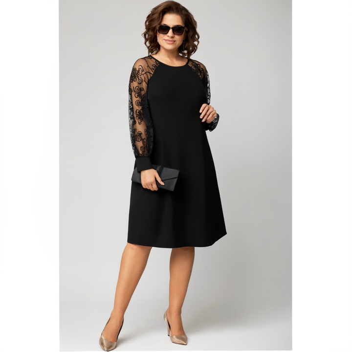 Irina - Vestido Con Mangas De Encaje