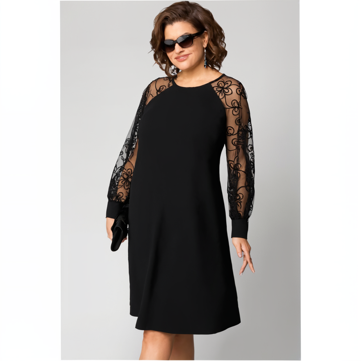 Irina - Vestido Con Mangas De Encaje