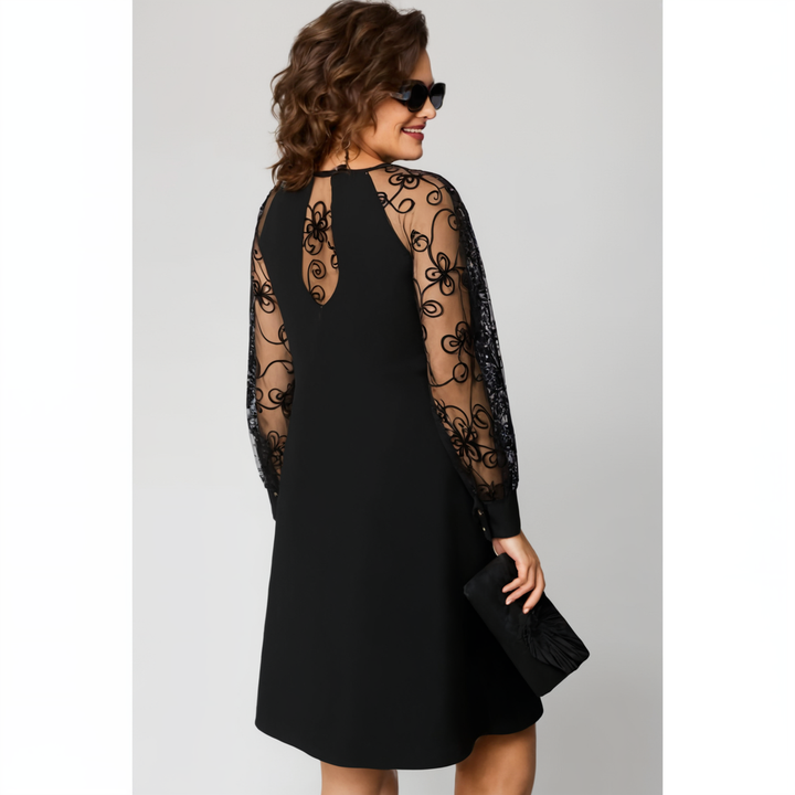 Irina - Vestido Con Mangas De Encaje
