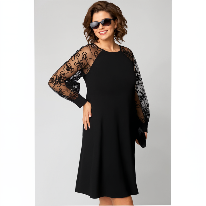 Irina - Vestido Con Mangas De Encaje
