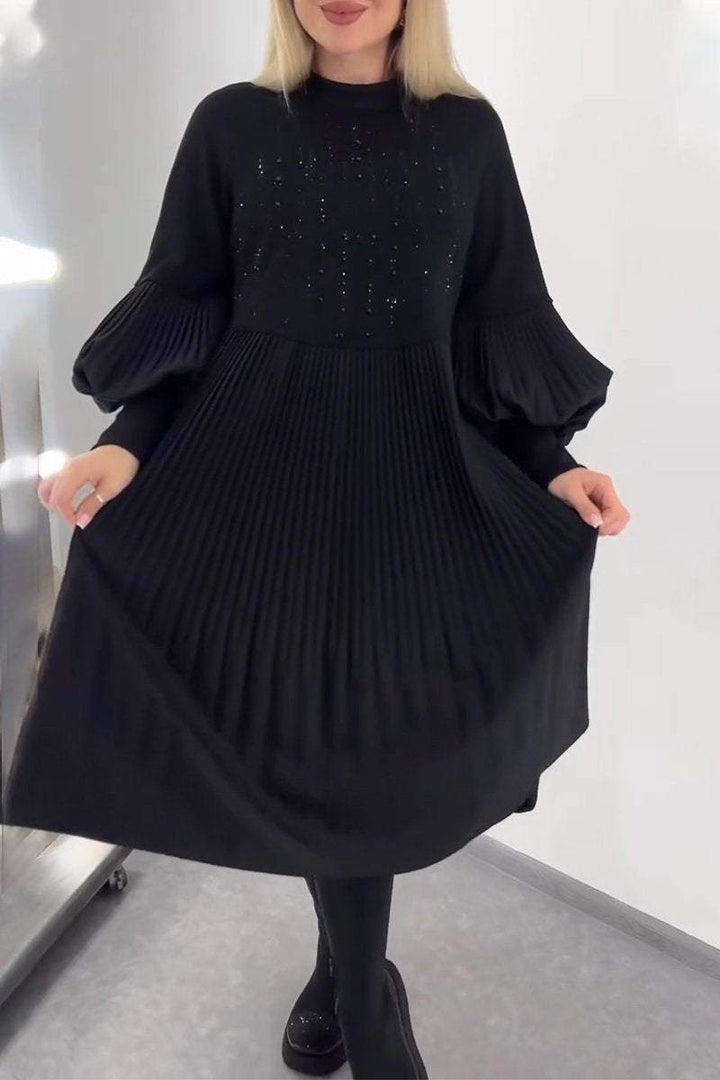 Adrienne - Vestido Plisado Que Cubre El Vientre