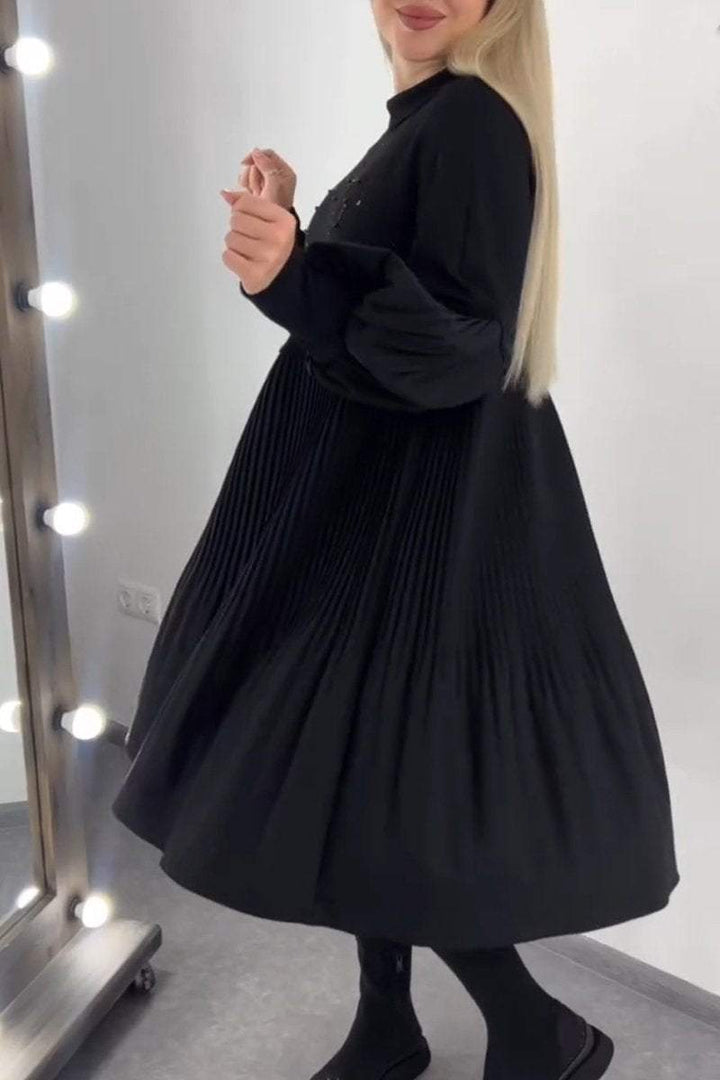 Adrienne - Vestido Plisado Que Cubre El Vientre