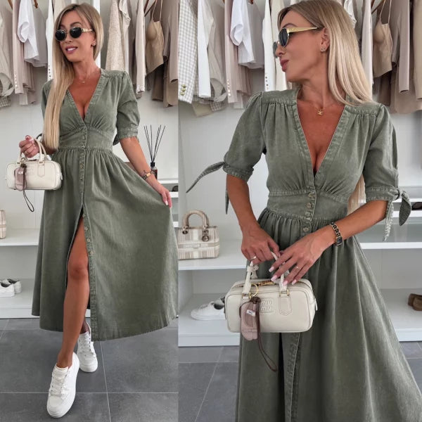 Filina - Vestido de Ddenim Radiante