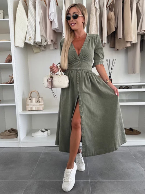 Filina - Vestido de Ddenim Radiante