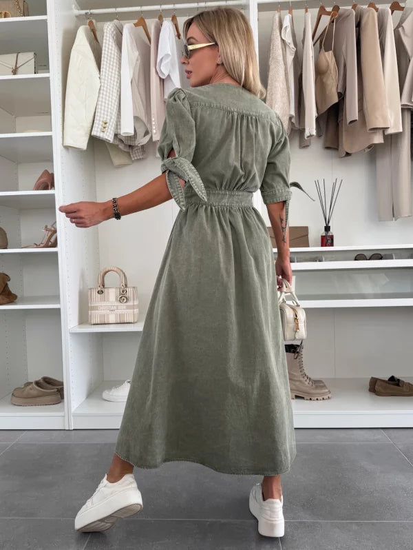 Filina - Vestido de Ddenim Radiante