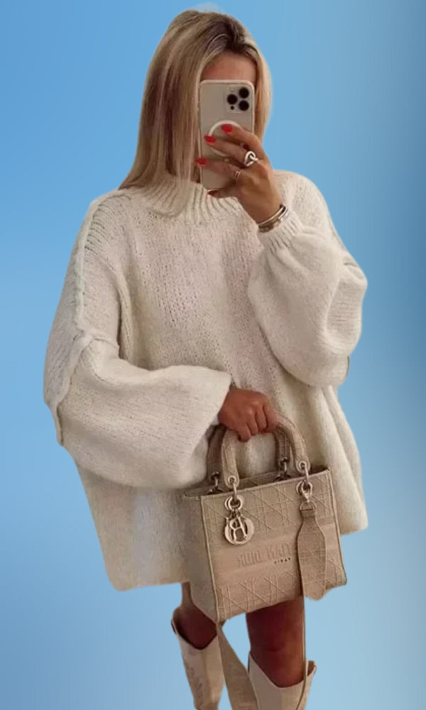 Sunniva - Jersey De Punto Con Cuello Redondo