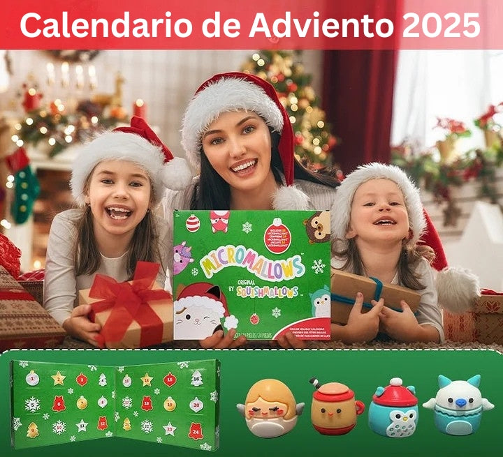 FestiveFuzzies - Calendario De Adviento De Navidad Con Muñeco De Peluche