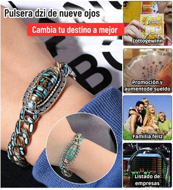 DziVana - Pulsera Dzi Con Mantra De Seis Caracteres En Turquesa