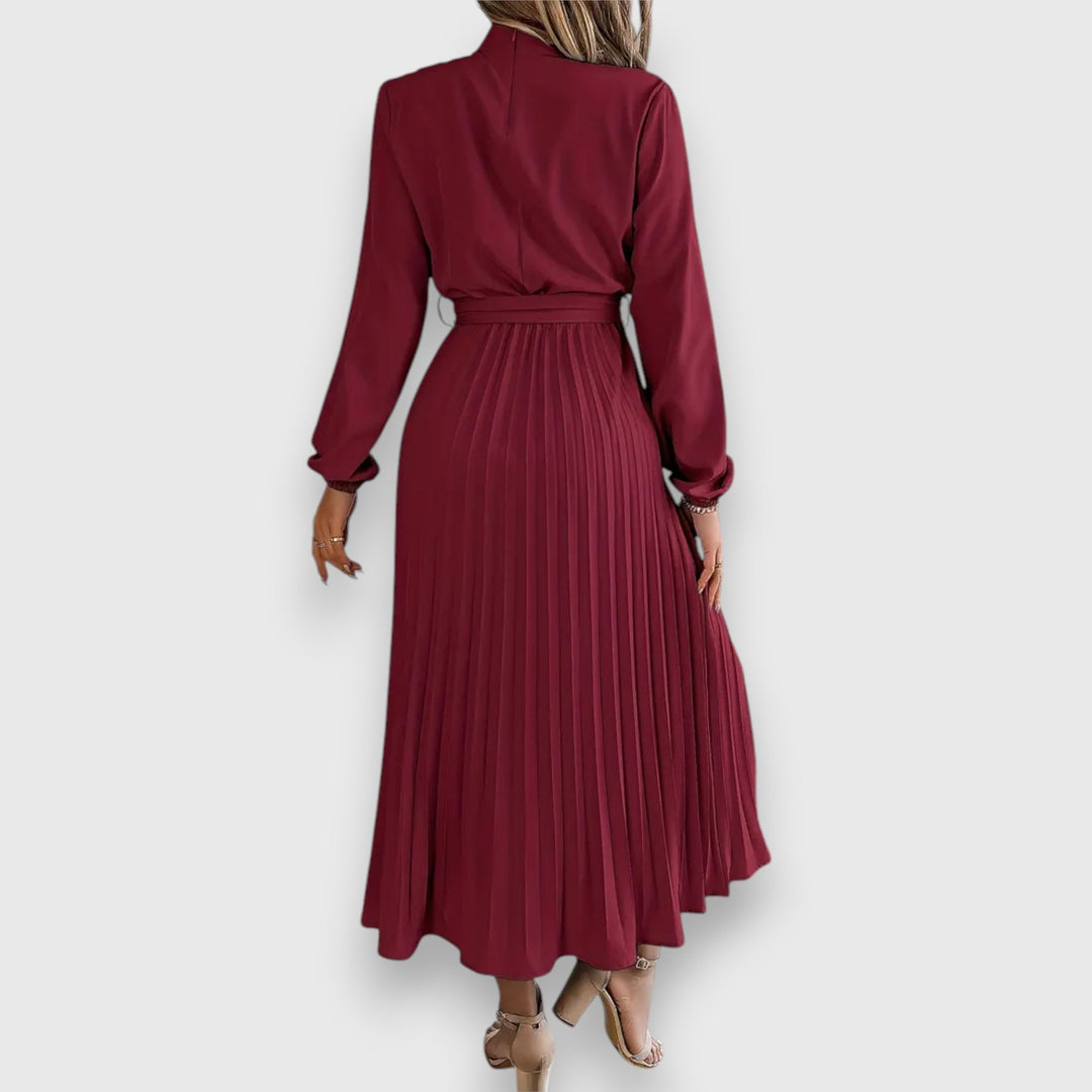 Lisa - Vestido Midi de Manga Larga