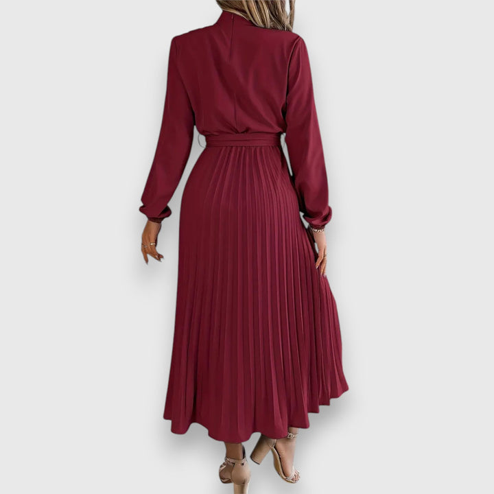 Lisa - Vestido Midi de Manga Larga