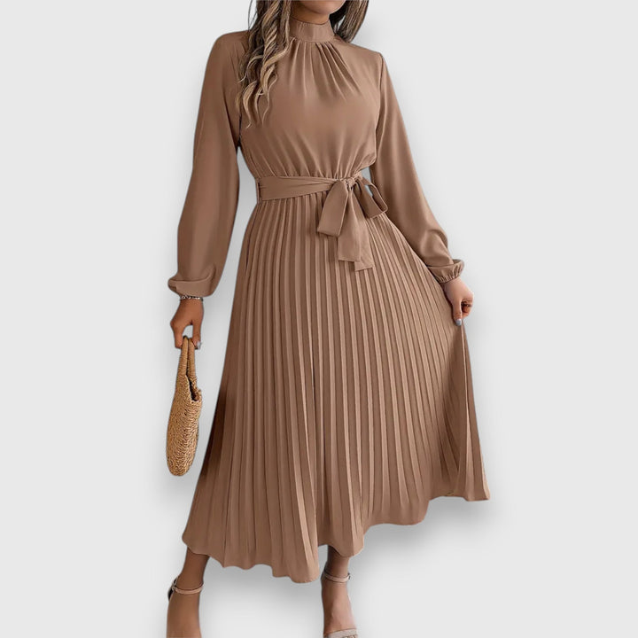 Lisa - Vestido Midi de Manga Larga