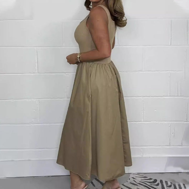 Cristiana - Vestido Sin Mangas Con Escote Cuadrado
