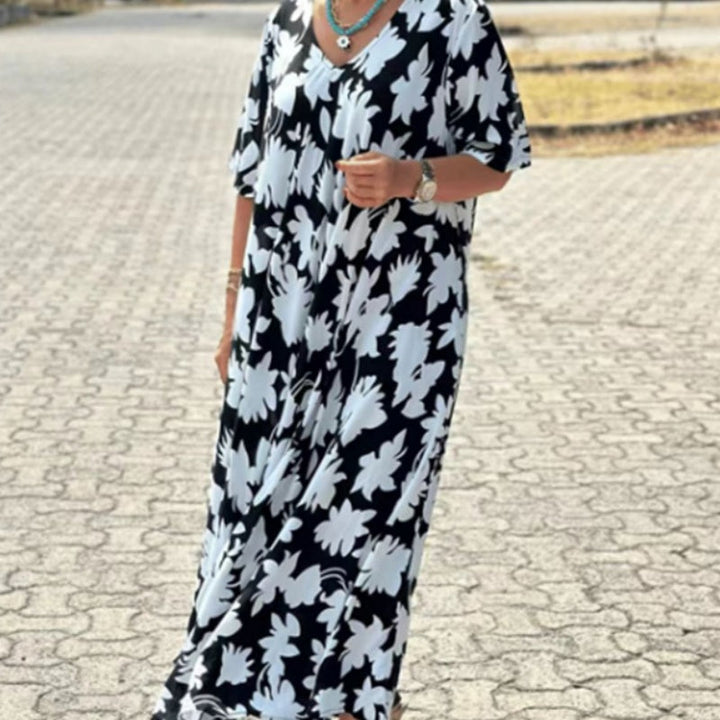 Harriet - Vestido Largo Con Escote En Pico