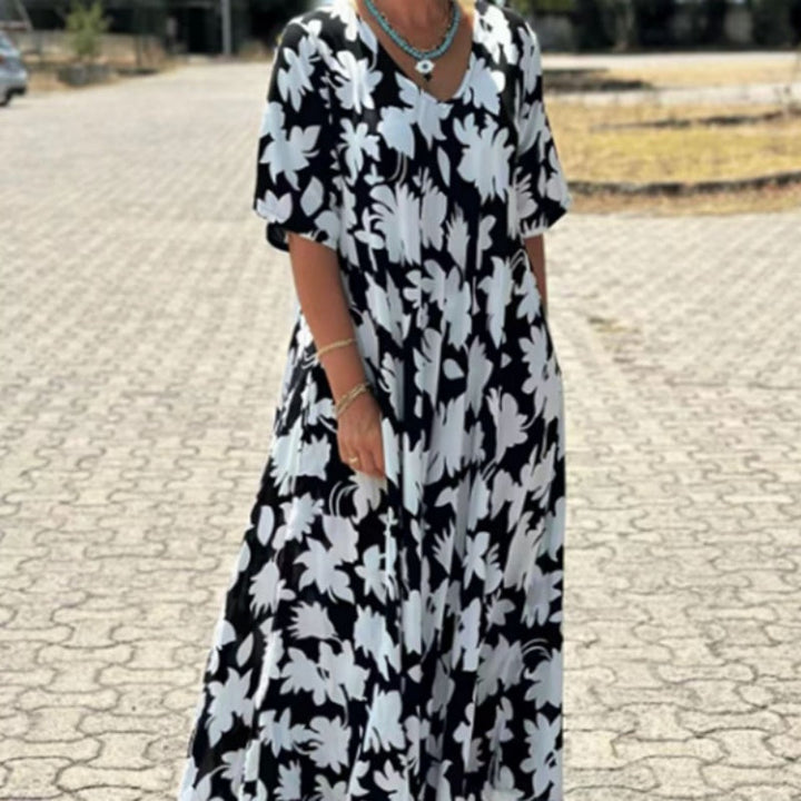 Harriet - Vestido Largo Con Escote En Pico